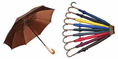 24" Solid regular umbrellas