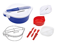 Lunch Box w/Cutlery Set