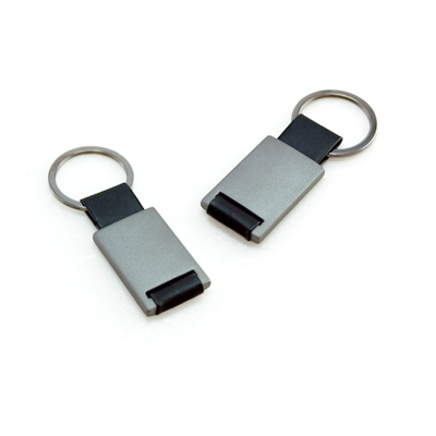 Gun Metal with PU Keychain