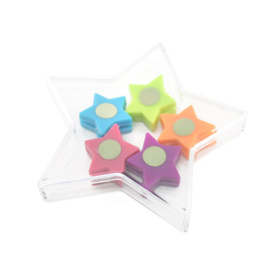 5pcs Star Clips in PS Box