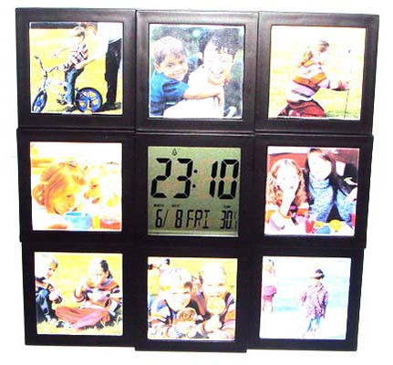 Photoframe with Clock