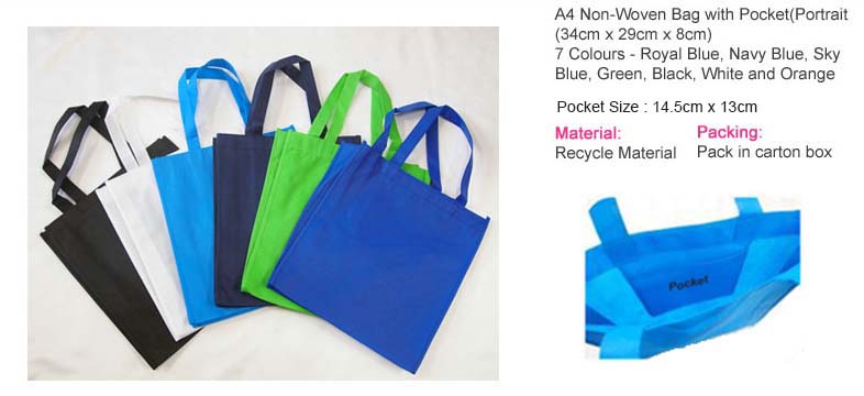 Non-Woven Bag w/pocket