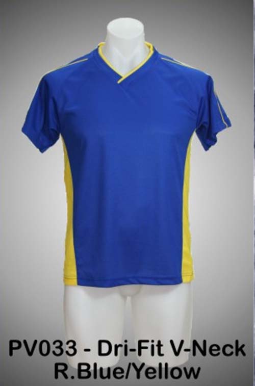 V-Neck Blue/Yellow