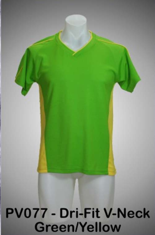 V-Neck Green/Yellow