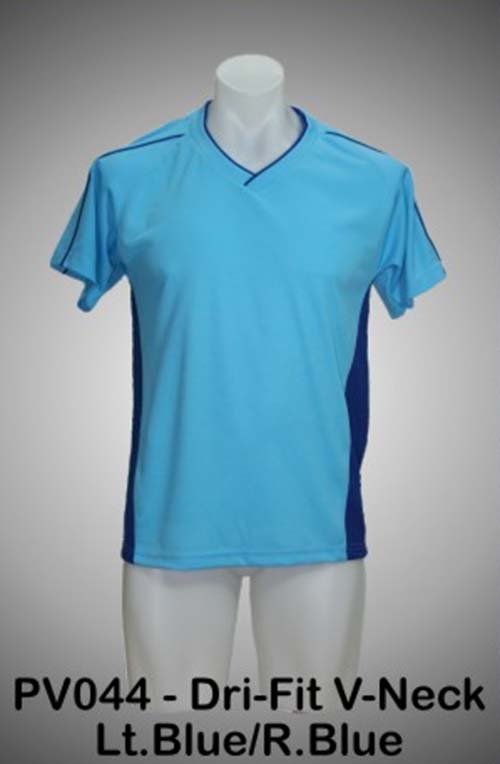 V-Neck Lt.Blue/R.Blue