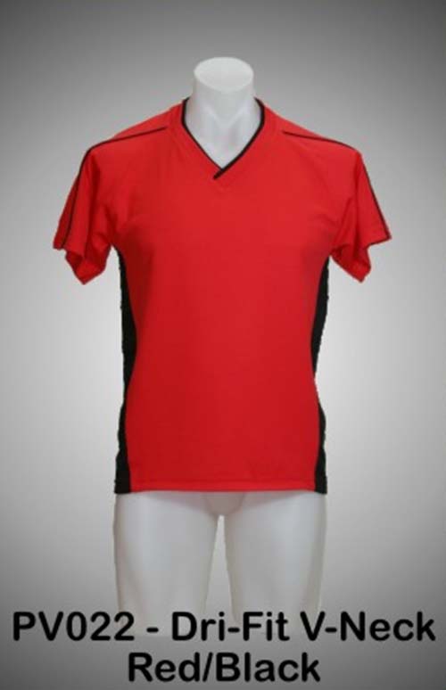 V-Neck Red/Black