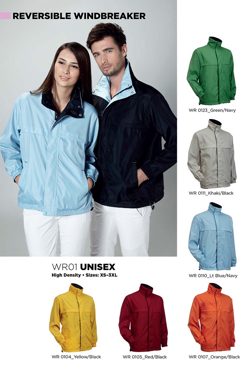 WR01 Reversible Windbreaker - ACS Marketing - Your Partner in T-Shirts &  Gifts